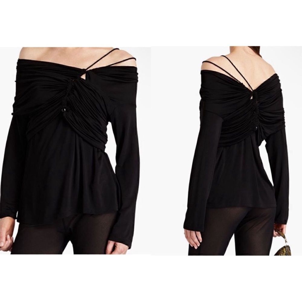PALMER HARDING NWT Reunion jersey top in Black
Size 2